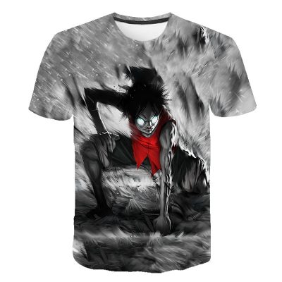 2021 Fashion New One Piece 3D T Shirt Luffy Straw Hat Japanese Anime Funny T Shirts - One Piece Mall