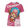 2023 Summer Hot Sale One Piece 3D Print T Shirt Japanese Anime Cute Cartoon Character Chopper 2 - One Piece Mall