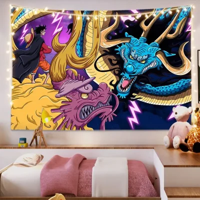 Anime One Piece Kaidou Monkey D Luffy Roronoa Zoro Children Room Super Cool Handsome Background Decorative 15 - One Piece Mall