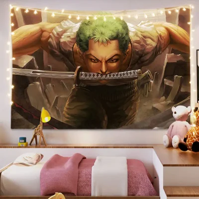 Anime One Piece Kaidou Monkey D Luffy Roronoa Zoro Children Room Super Cool Handsome Background Decorative 17 - One Piece Mall