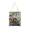 Anime One Piece Pattern Market Eco Shopping Bag Double Side Print Design Foldable Women Handbag Portable 8 - One Piece Mall