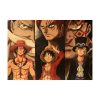 Anime One Piece Three Brothers White Beard Red Hair Dragon Kraft paper vintage poster bar cafe 2 - One Piece Mall