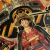Anime One Piece character collection Vintage kraft paper poster series Cafe home decorative painting 4 - One Piece Mall