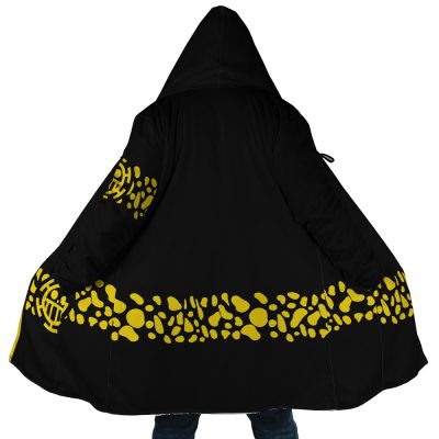 Black Trafalgar Law One Piece AOP Hooded Cloak Coat MAIN Mockup - One Piece Mall