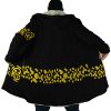 Black Trafalgar Law One Piece AOP Hooded Cloak Coat NO HOOD Mockup - One Piece Mall