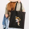 Cute Anime Monkey D Luffy Roronoa Zoro One Piece Women Canvas Shoulder Bag Handbag Tote Eco 10 - One Piece Mall