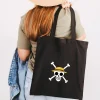 Cute Anime Monkey D Luffy Roronoa Zoro One Piece Women Canvas Shoulder Bag Handbag Tote Eco 11 - One Piece Mall