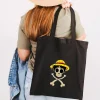 Cute Anime Monkey D Luffy Roronoa Zoro One Piece Women Canvas Shoulder Bag Handbag Tote Eco 18 - One Piece Mall