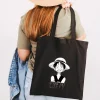Cute Anime Monkey D Luffy Roronoa Zoro One Piece Women Canvas Shoulder Bag Handbag Tote Eco 9 - One Piece Mall