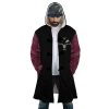Dracule Mihawk One Piece AOP Hooded Cloak Coat FRONT Mockup - One Piece Mall