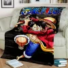 Fashionable Anime One P Piece flannel plush blanket living room bedroom sofa bed portable blanket picnic 25 - One Piece Mall