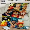 Fashionable Anime One P Piece flannel plush blanket living room bedroom sofa bed portable blanket picnic 26 - One Piece Mall