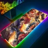 LED Light Mause Pad for Computer Mouse Pad Anime Desk Mat PC Gamer Cabinet For Office 14 - One Piece Mall