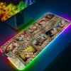LED Light Mause Pad for Computer Mouse Pad Anime Desk Mat PC Gamer Cabinet For Office 16 - One Piece Mall