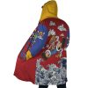 Luffy Gear 5 Sea Wave OP AOP Hooded Cloak Coat SIDE Mockup - One Piece Mall