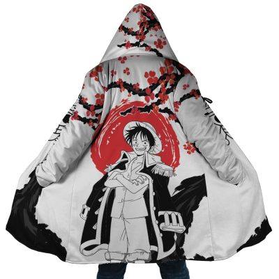 Monkey D. Luffy Pirate King One Piece AOP Hooded Cloak Coat MAIN Mockup - One Piece Mall