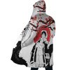 Monkey D. Luffy Pirate King One Piece AOP Hooded Cloak Coat SIDE Mockup - One Piece Mall
