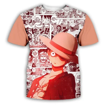 New Anime One Piece Luffy Fashion Kids Boy Girl Children T Shirt 3D Casual Summer Men 1 1 - One Piece Mall