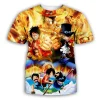 New Anime One Piece Luffy Fashion Kids Boy Girl Children T Shirt 3D Casual Summer Men 10 1 - One Piece Mall