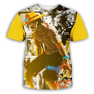 New Anime One Piece Luffy Fashion Kids Boy Girl Children T Shirt 3D Casual Summer Men 2 1 - One Piece Mall
