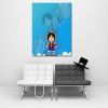 One Piece Chibi And Adult Straw Hat Luffy Blue 1pc Wall Art 2 - One Piece Mall