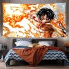 One Piece Edward Newgate Sanji Decorative Hanging Cloth Oversized Decorative Tapestry Bedside Background Wall Bedroom Decoration - One Piece Mall
