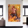 One Piece Fire Fist Ace Fiery Blazing Hot Orange 1pc Canvas 2 - One Piece Mall
