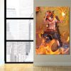 One Piece Fire Fist Ace Fiery Blazing Hot Orange 1pc Canvas 3 - One Piece Mall