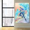 One Piece Marco The Phoenix Pirate Blue Portrait 1pc Canvas 3 - One Piece Mall