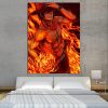 One Piece Portgas D Ace Fire Fist Power Orange 1pc Wall Art 1 - One Piece Mall
