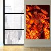 One Piece Portgas D Ace Fire Fist Power Orange 1pc Wall Art 3 - One Piece Mall
