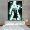 One Piece Roronoa Zoro Swordsman Silhouette 1pc Canvas Print 1 - One Piece Mall