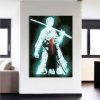 One Piece Roronoa Zoro Swordsman Silhouette 1pc Canvas Print 2 - One Piece Mall
