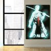 One Piece Roronoa Zoro Swordsman Silhouette 1pc Canvas Print 3 - One Piece Mall