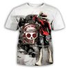 Pirate King Tee Shirt For Male One Piece T shirt Mens Cotton Tshirt Luffy Straw Hat - One Piece Mall