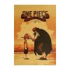 Room Decor Anime One Piece Sea revenge ancient kraft paper printed poster family room decorative aesthetics 2 - One Piece Mall