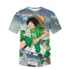 Summer New Animation One Piece Series Printed Boys and Girls Luffy 3D Fashion Fashion Style Casual - One Piece Mall