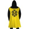 Trafalgar Law One Piece Hooded Cloak Coat BACK Mockup - One Piece Mall