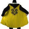 Trafalgar Law One Piece Hooded Cloak Coat NO HOOD Mockup - One Piece Mall