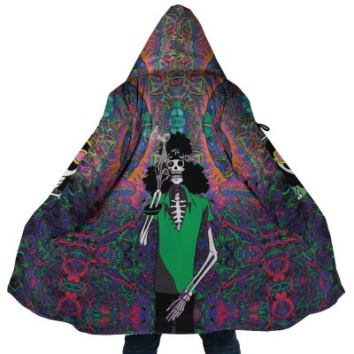 Trippy Hippie Trip Brook One Piece AOP Hooded Cloak Coat MAIN Mockup - One Piece Mall