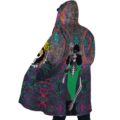 Trippy Hippie Trip Brook One Piece AOP Hooded Cloak Coat SIDE Mockup - One Piece Mall