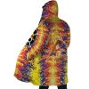 Trippy Luffy One Piece AOP Hooded Cloak Coat SIDE Mockup - One Piece Mall