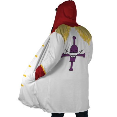 Whitebeard Edward One Piece AOP Hooded Cloak Coat SIDE Mockup - One Piece Mall