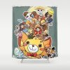 one piece art print4581053 shower curtains - One Piece Mall