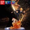 16CM Anime One Piece Sanji Luffy Sculpture Black Leg Fire Battle PVC Collectible Onepiece Action Figure - One Piece Mall