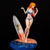 33cm Anime One Piece Nami Figure Fashion Sexy Beach Surf Swimsuit Girl Action Figurine Pvc Model 2 - One Piece Mall