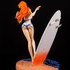 33cm Anime One Piece Nami Figure Fashion Sexy Beach Surf Swimsuit Girl Action Figurine Pvc Model 3 - One Piece Mall