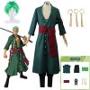Kostum Cosplay Anime One Piece Roronoa Zoro Kostum Halloween Pakaian Peran Kimono Pakaian Seragam Pesta Set - One Piece Mall