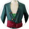 Kostum Cosplay Anime One Piece Roronoa Zoro Kostum Halloween Pakaian Peran Kimono Pakaian Seragam Pesta Set 3 - One Piece Mall