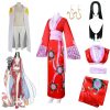 One Piece Cosplay Boa Hancock Costume Sexy Empire Red Kimono Dress Anime Clothing Halloween Costumes For - One Piece Mall